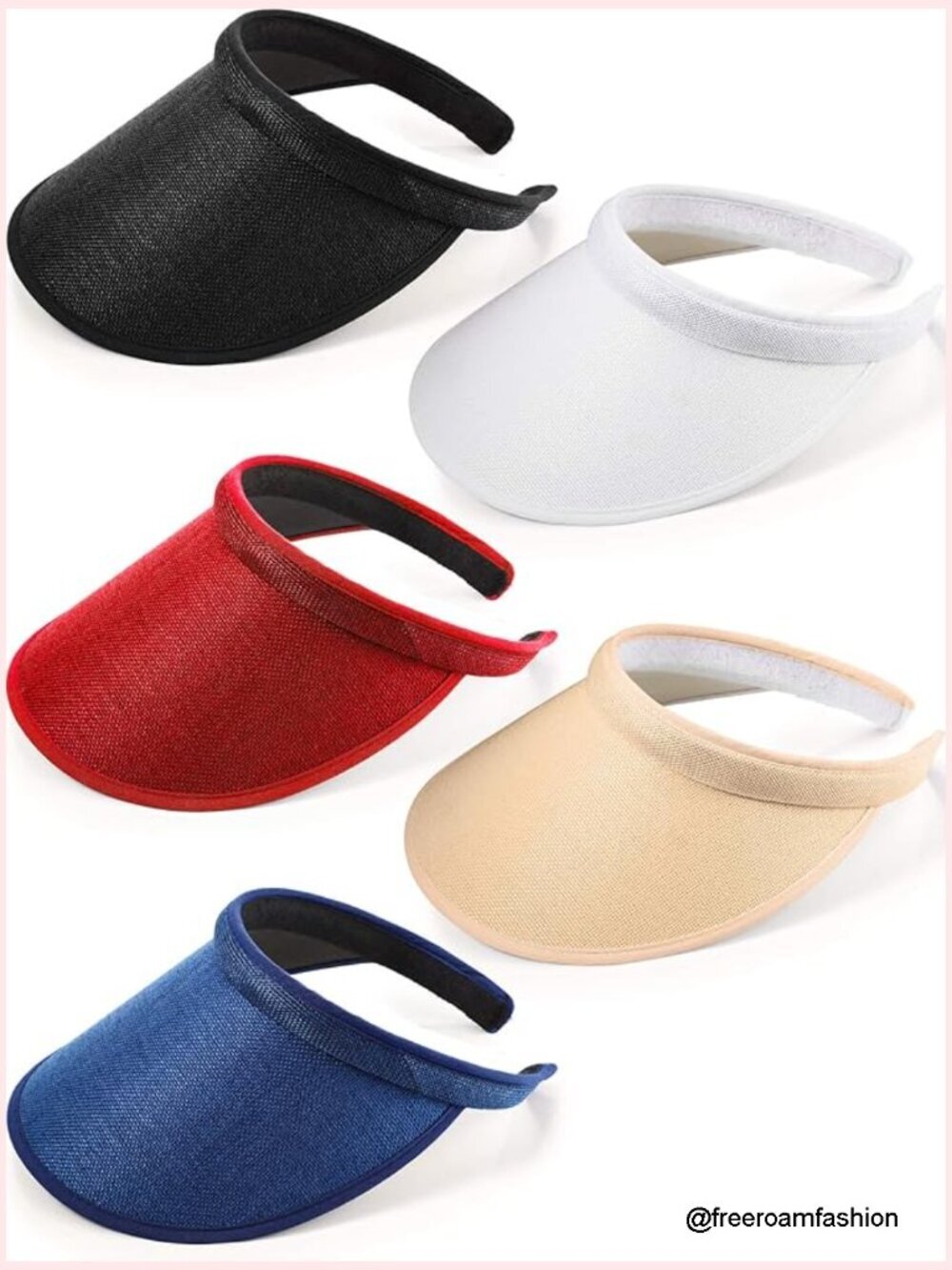 Wide Brim Sun Visor Hat with UPF 50, Clip On Design, Adjustable